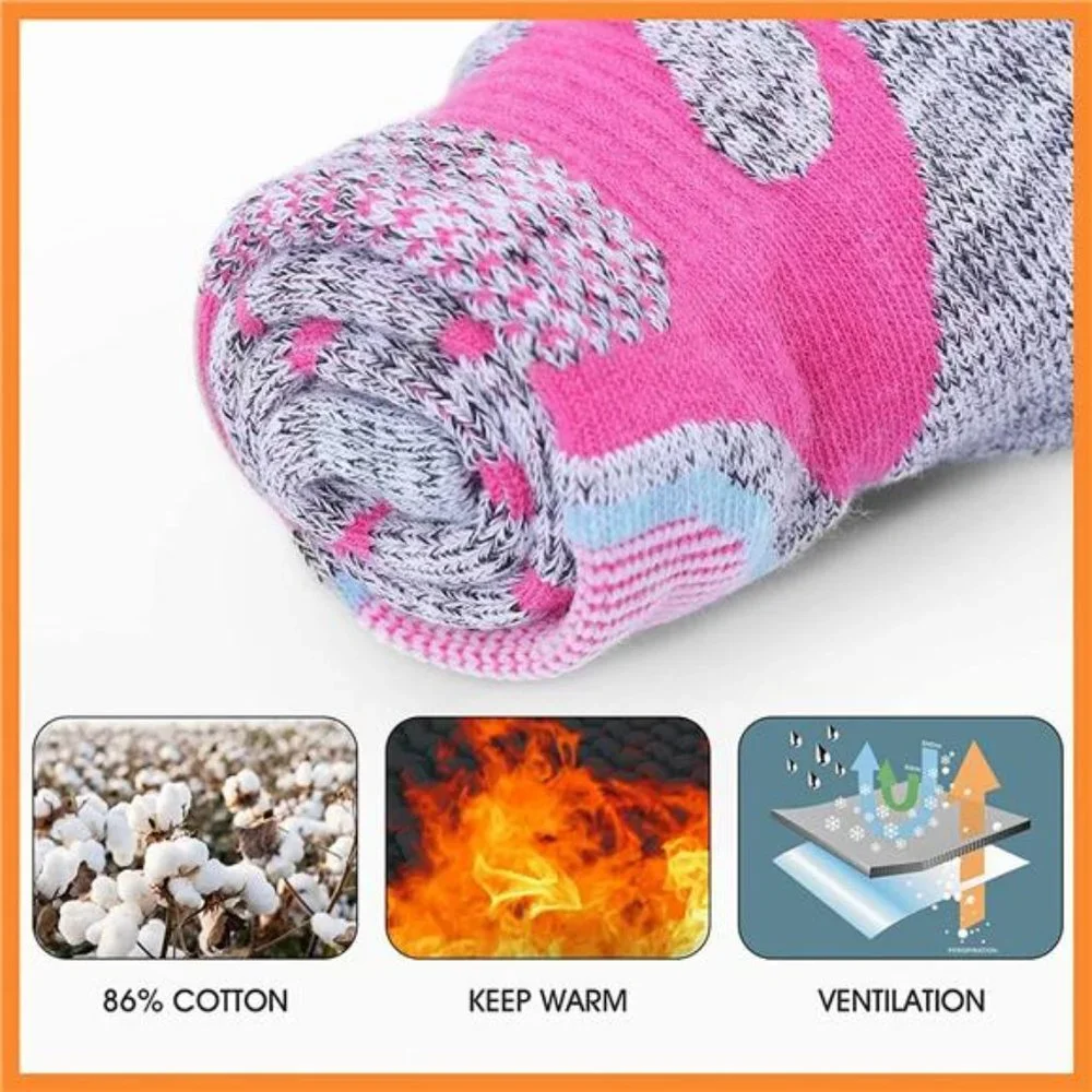 Women's Ski Socks for Snowboarding Skiing, Warm Thermal Winter Socks